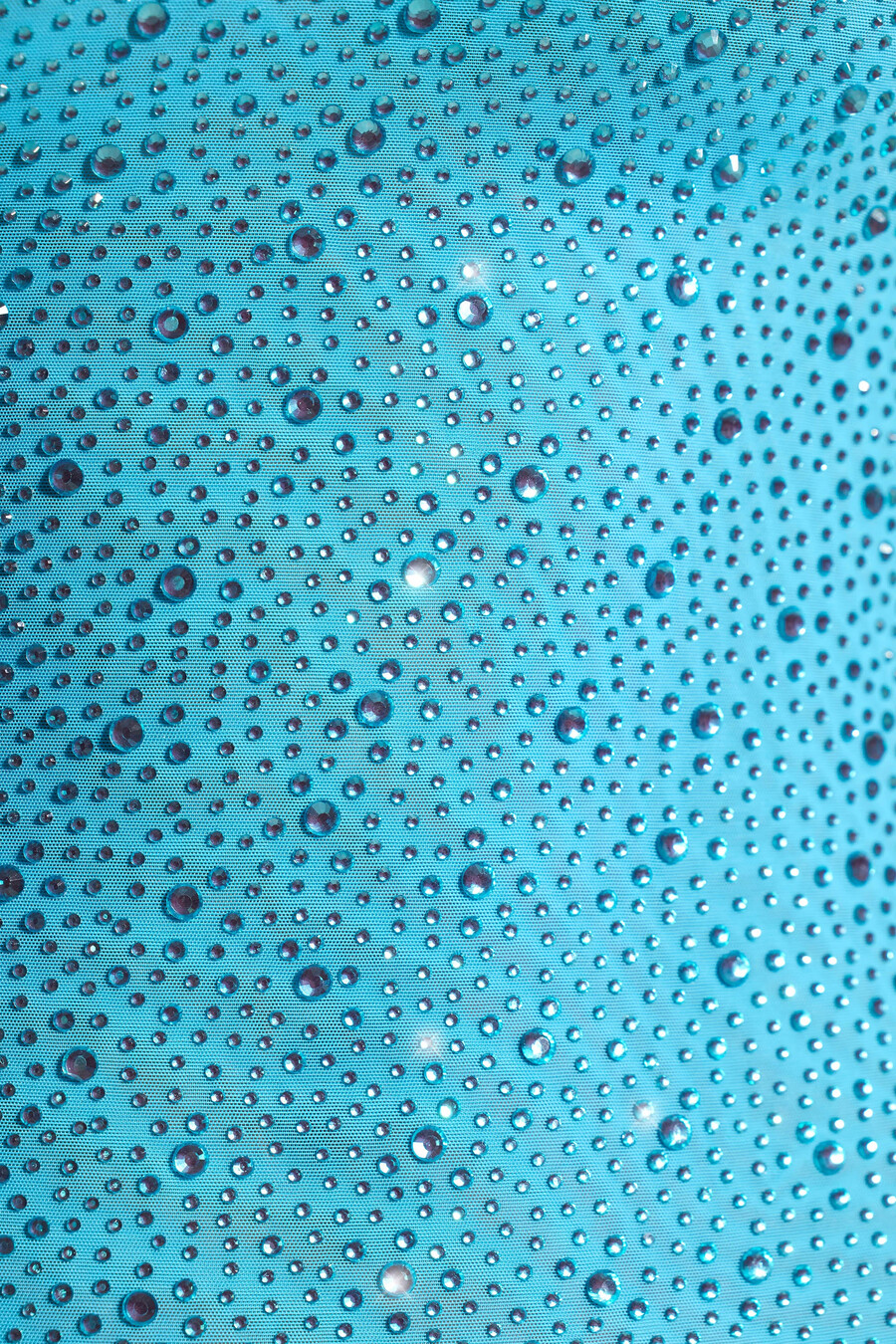koristeltu vartalonmyötäinen minimekko värissä aqua blue