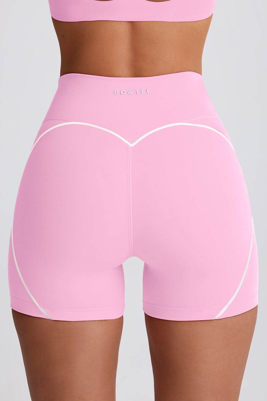 pehmeät active mini -shortsit vaaleanpunaisena
