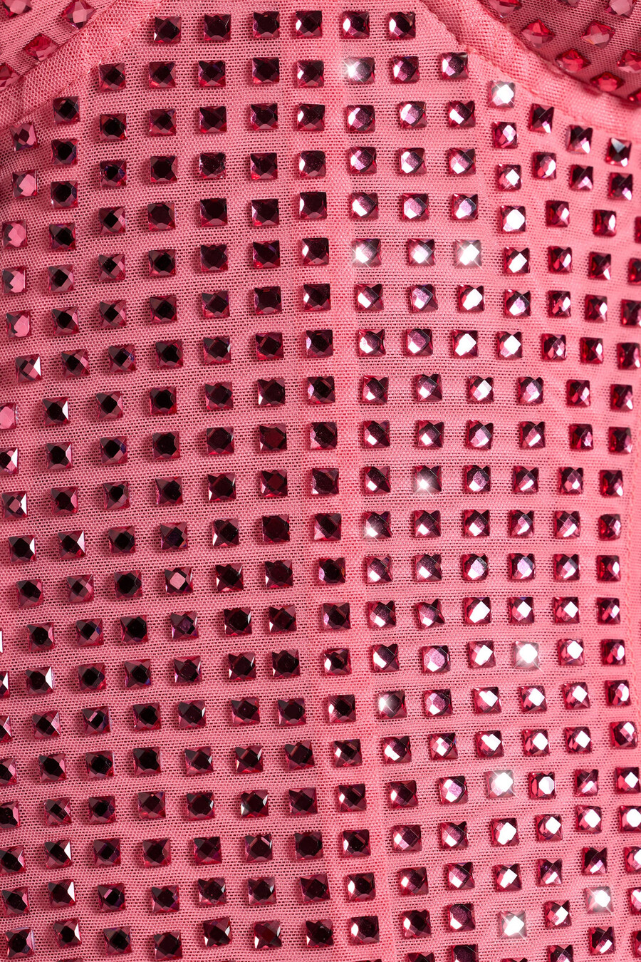 koristeltu drapeerattu korsettiminimekko vesimelonin värisenä