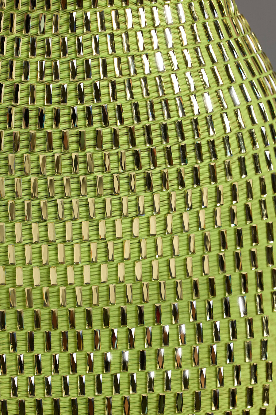 koristeltu bandeau-minimekko päärynänvihreänä