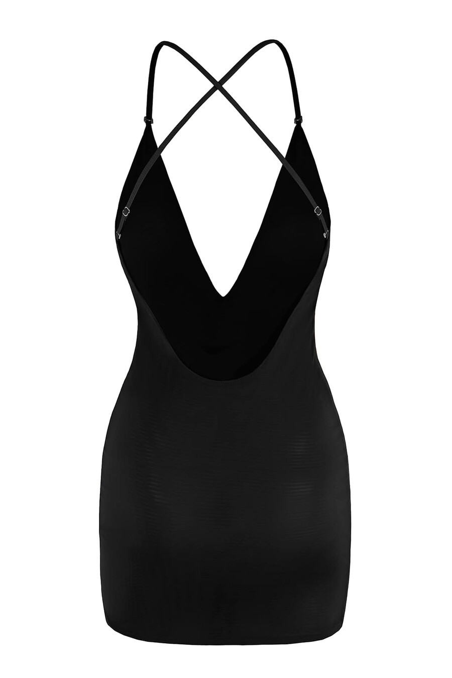intimates pehmeä verkkokankainen monikäyttöinen minimekko mustana