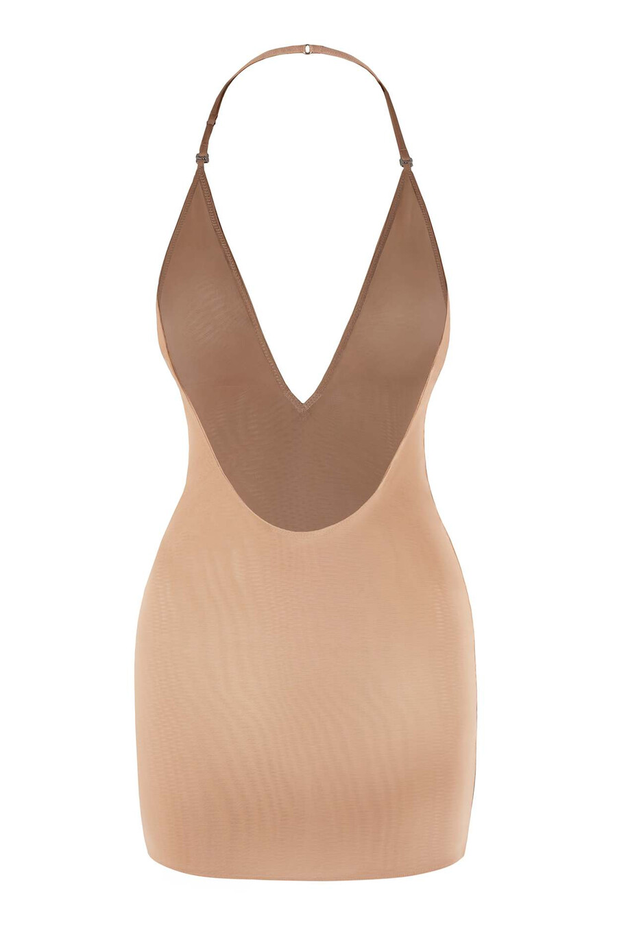 intimates pehmeä verkkokankainen monikäyttöinen minimekko lämpimän persikanvärisenä