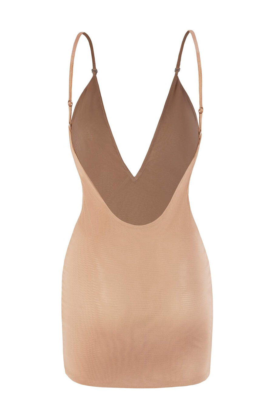 intimates pehmeä verkkokankainen monikäyttöinen minimekko lämpimän persikanvärisenä