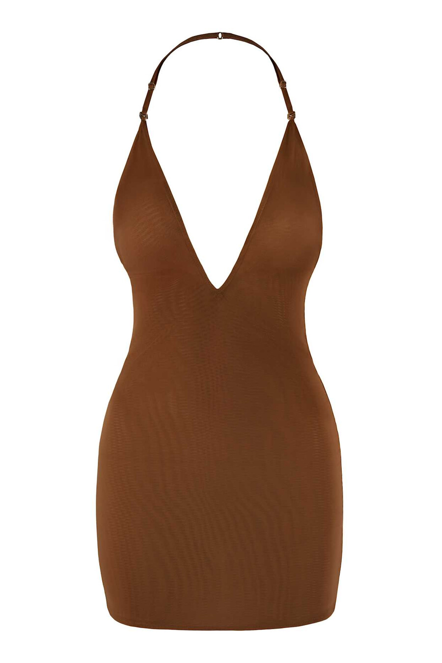 intimates soft mesh -mekko jossa monikäyttöinen kastanjanruskea kangas