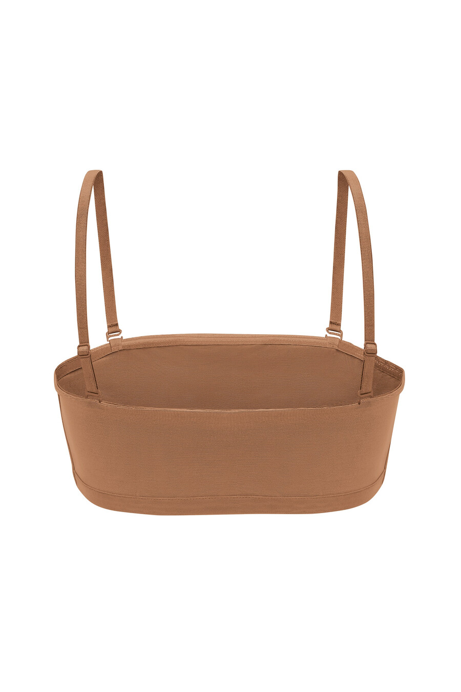 pehmeät verkkokankaiset bandeau-rintaliivit hunajavärissä