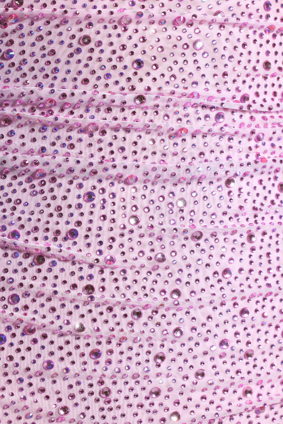koristeltu laskostettu cowl-neck-minimekko värissä pionipinkki