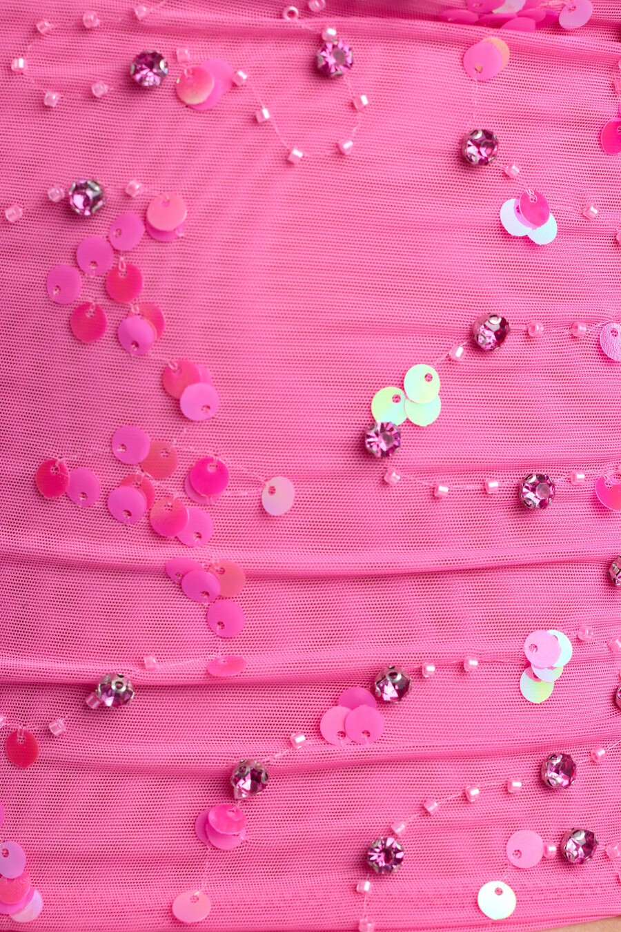 rypytetty keskikorkea vyötärönauhainen minihame värissä bubblegum pink