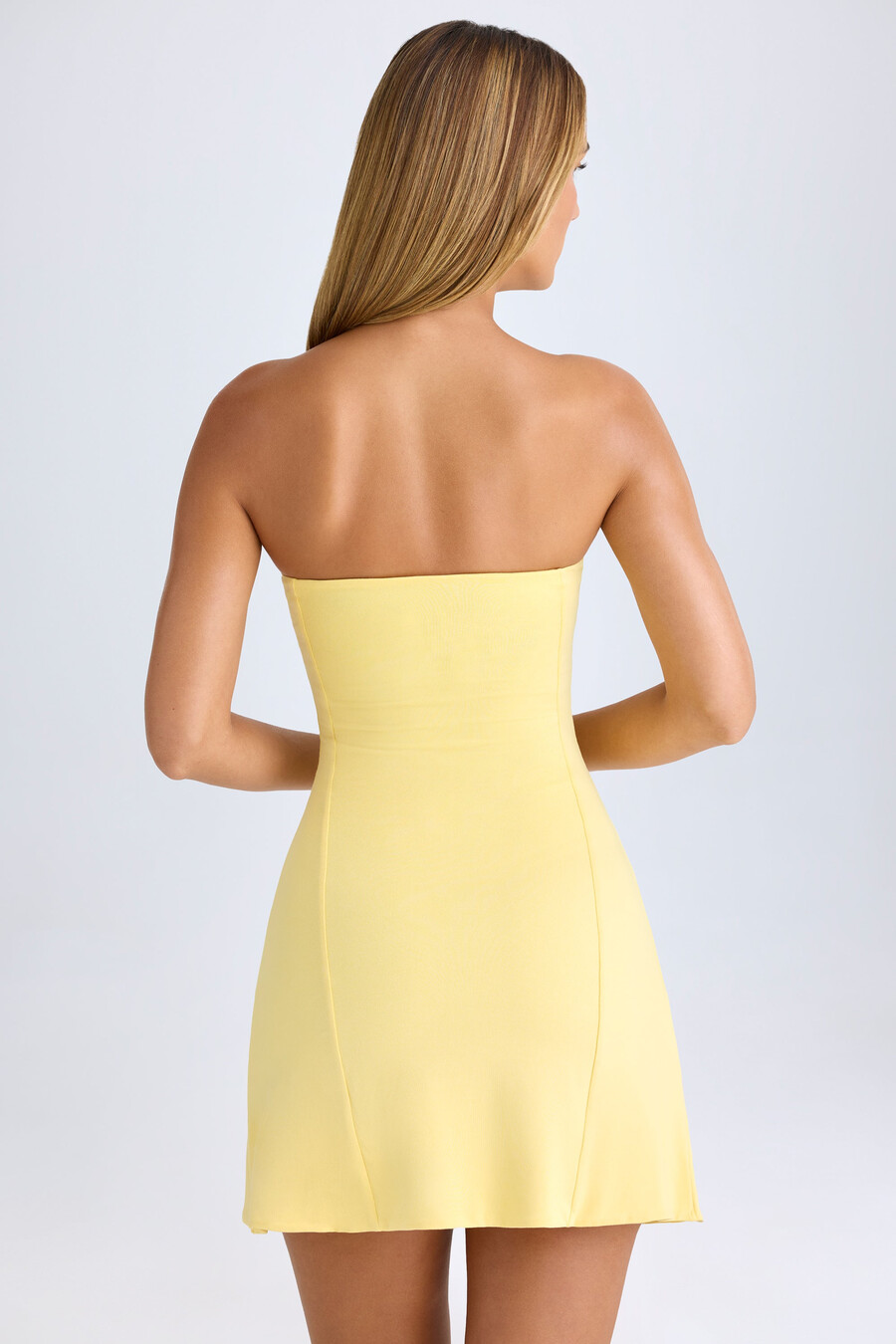 modaalinen bandeau-minimekko sitruunansherbetissä